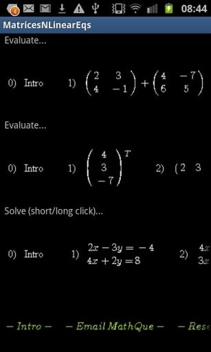 Matrices and Linear Equations截图6