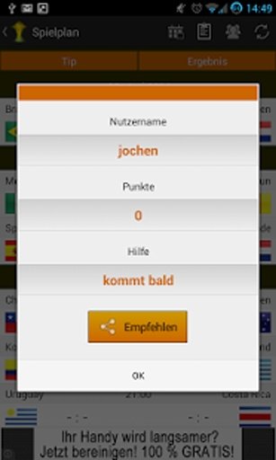 WM 2014 Tippspiel截图3