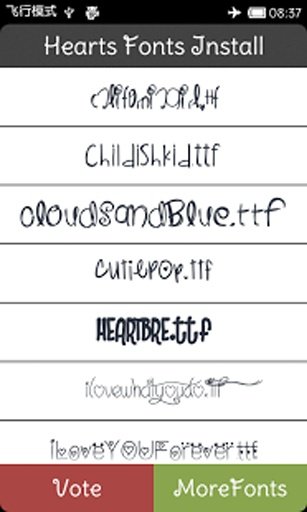 Hearts Style Fonts Install截图8