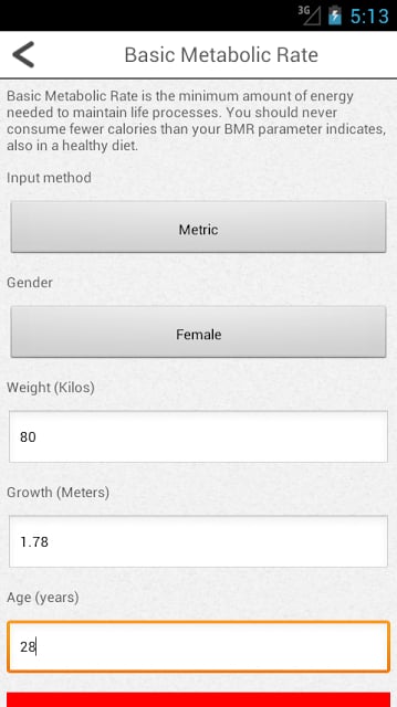 Diet Calculators Free截图4