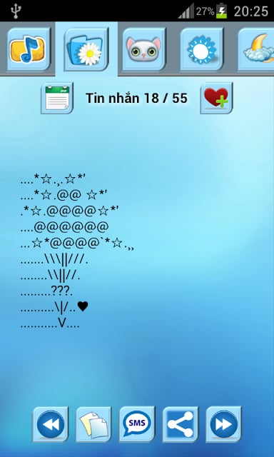 Tin Nhắn K&yacute; Tự截图1