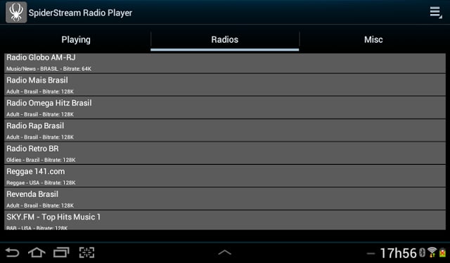 SpiderStream Radio - beta截图2