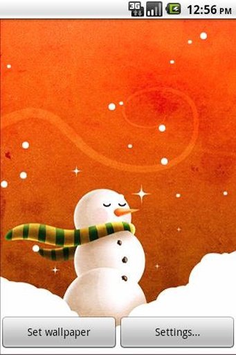 Christmas Snowman LWP Lite截图2