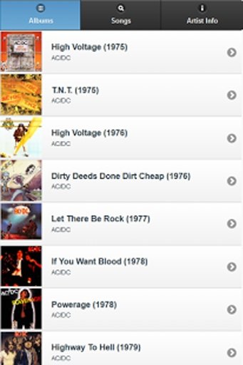 AC/DC All Lyrics截图4