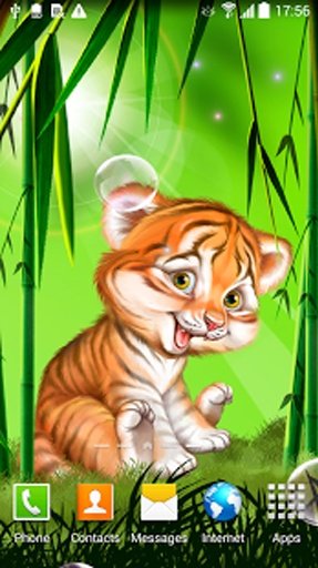 Cute Tiger Cub Wallpaper截图1