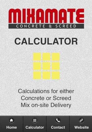 Concrete Calculator Mixamate截图2