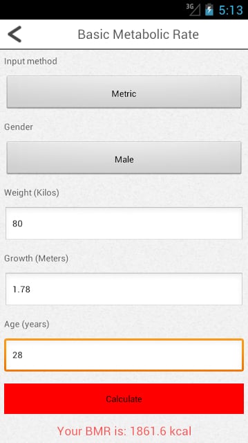 Diet Calculators Free截图3