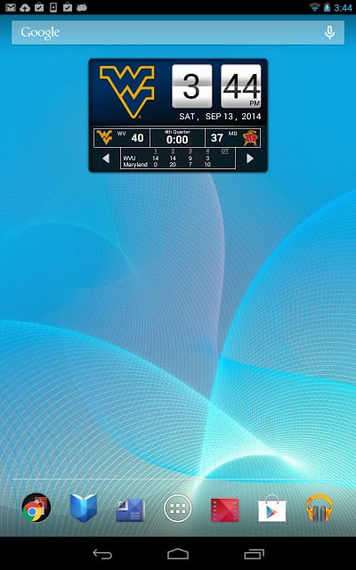 WVU Mountaineers Live Clock截图1