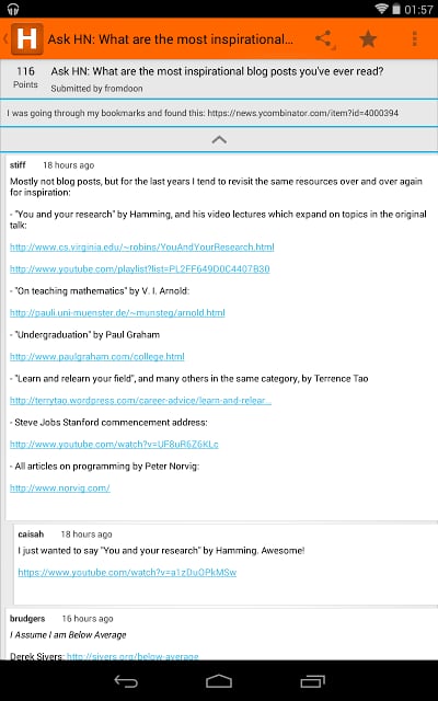 Hacker News Android截图4
