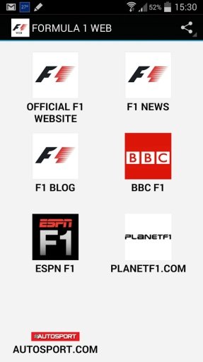 FORMULA 1 WEB截图1