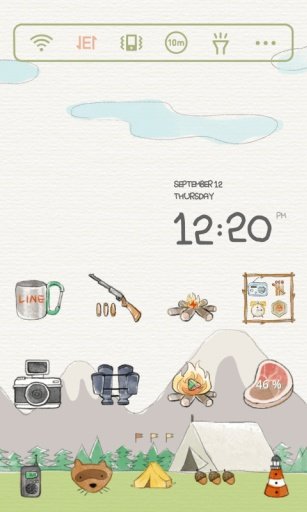 Forest Camp Dodol Theme截图5