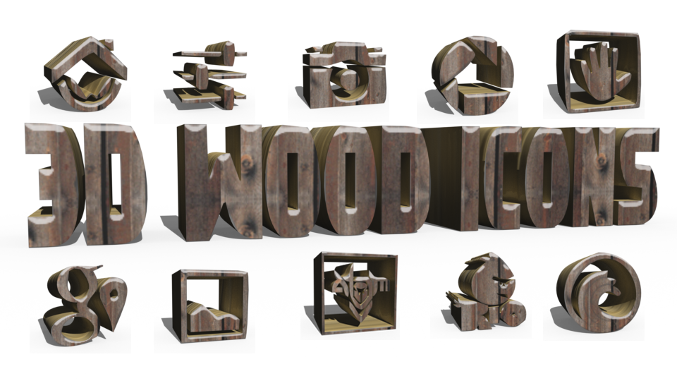 3D Wood Icons Free截图3