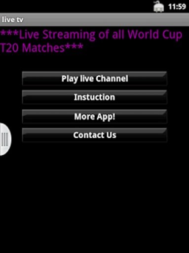 live Tv - t20 ind vs aus 2014截图3