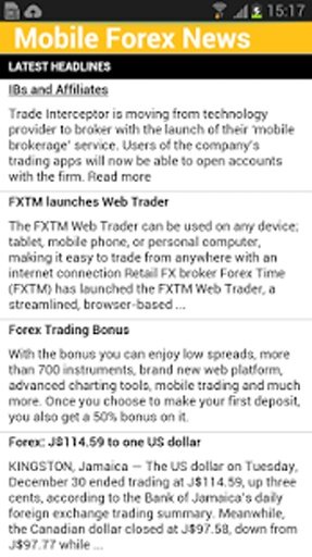 Mobile Forex News截图1