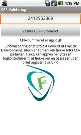 CPR-Validering截图1