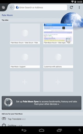 Pale Moon Browser [Alpha]截图1