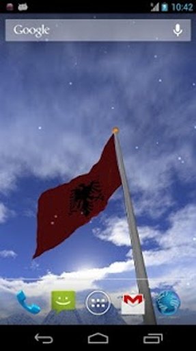 Real Albania Flag Live Wall截图3