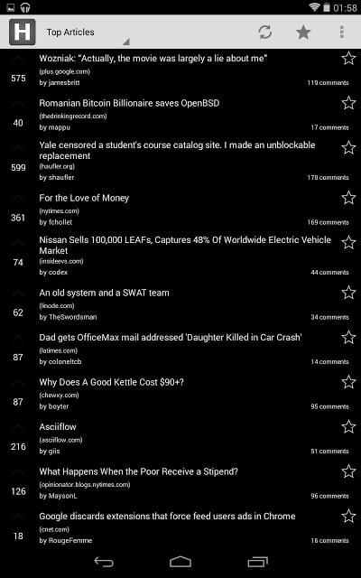 Hacker News Android截图7