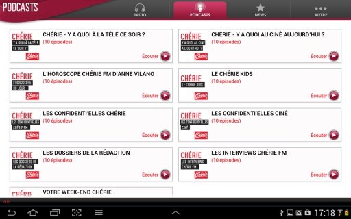 Ch&eacute;rie FM Tablette截图9