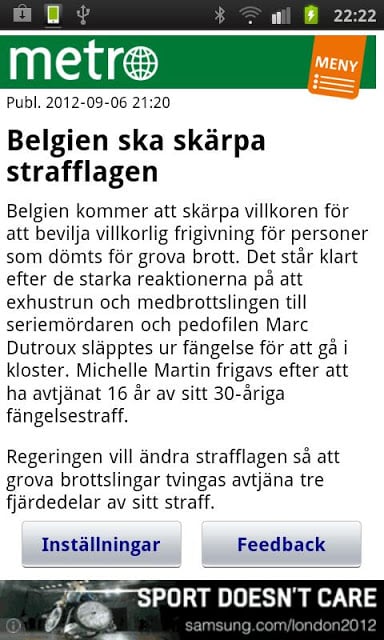 Metro Nyheter Widget截图4