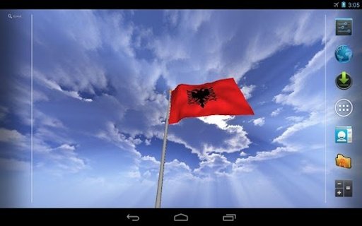 Real Albania Flag Live Wall截图1