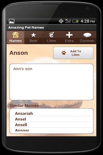 Cool Pet Names截图4