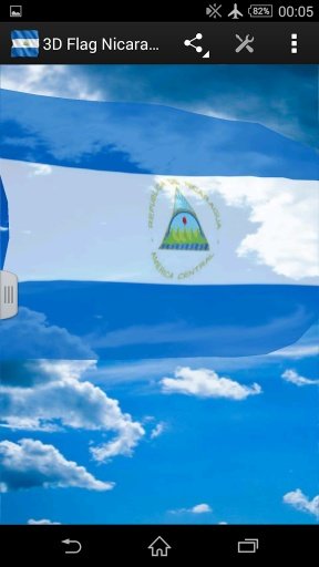 3D Flag Nicaragua LWP截图2