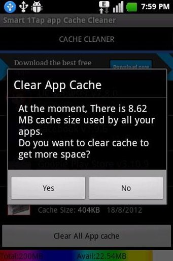 Smart 1Tap app Cache Cleaner截图4