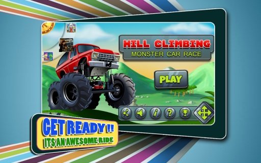 Hill Climbing Monster Car Race截图1