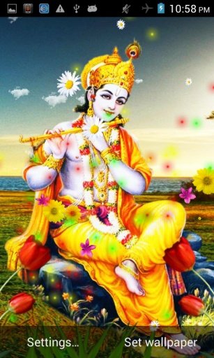 Lord Krishna Live Wallpaper截图1