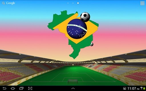 Brazil Football LWP截图3