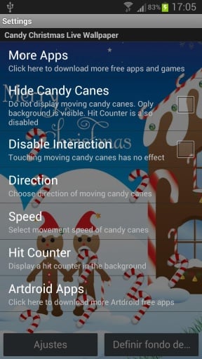 Candy Christmas Live Wallpaper截图2