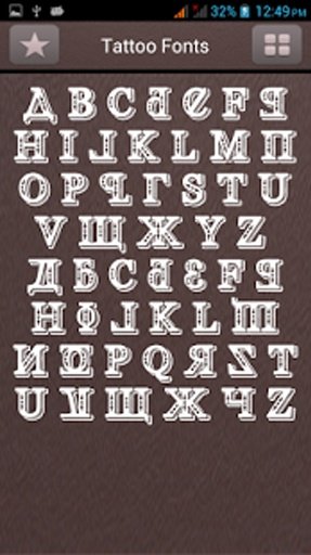 Tattoo Fonts for Samsung截图1