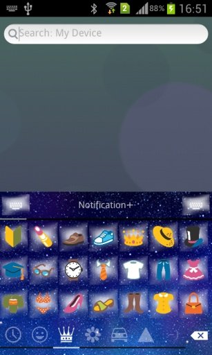 Emoji Keyboard+ Night Star截图1