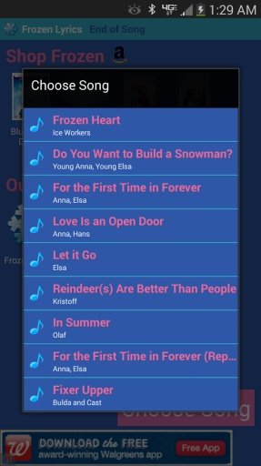 Frozen Song Lyrics截图1