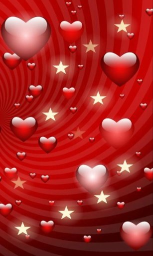 Glittering LWP Hearts &amp; Stars截图2