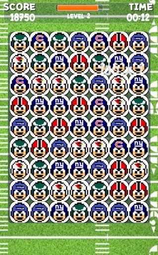 8bits NFL splash Match PUZZLE截图1