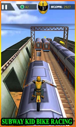 Subway Kid Bike Racing截图2