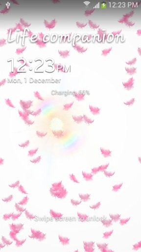 Pink Feather Live Wallpaper截图1