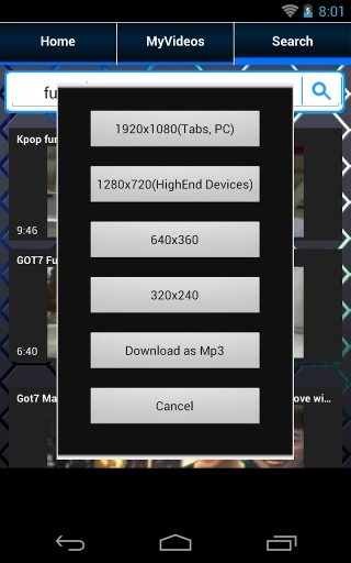 Video Download HD Android截图1