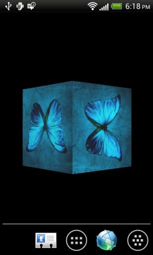 Butterfly 3D Cube LWP截图4