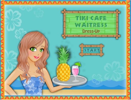 Tiki Cafe Waitress Dressup截图2