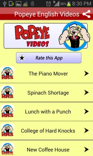 Popeye Cartoon Videos截图9