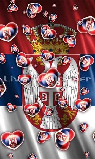 Heart Flag Serbian Free截图2