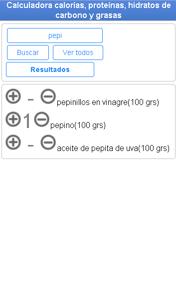 Calorias, grasas y proteinas截图3