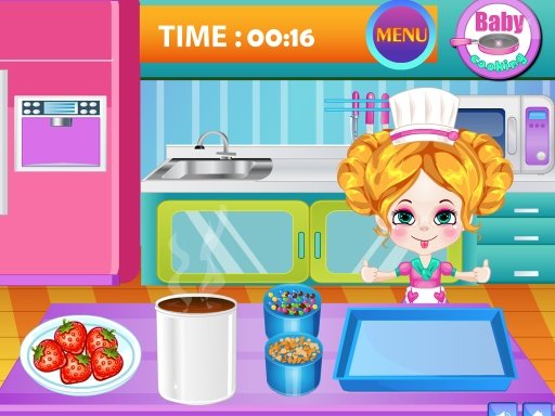 Baby Strawberry Cake Cooking截图1