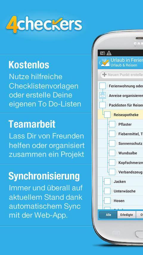 4checkers - Checklisten App截图1