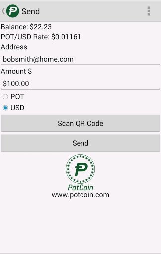 PotCoin Wallet截图1