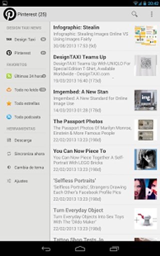 Design Taxi RSS reader截图11