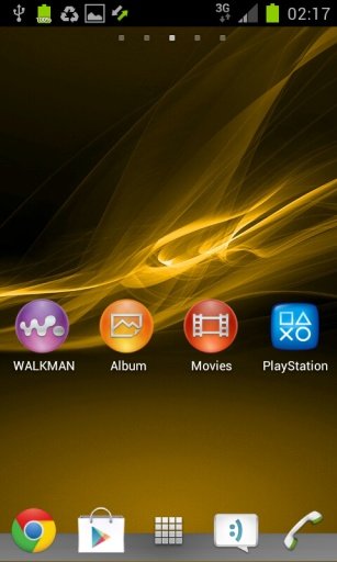 Xperia Z Gold Edition Theme截图1